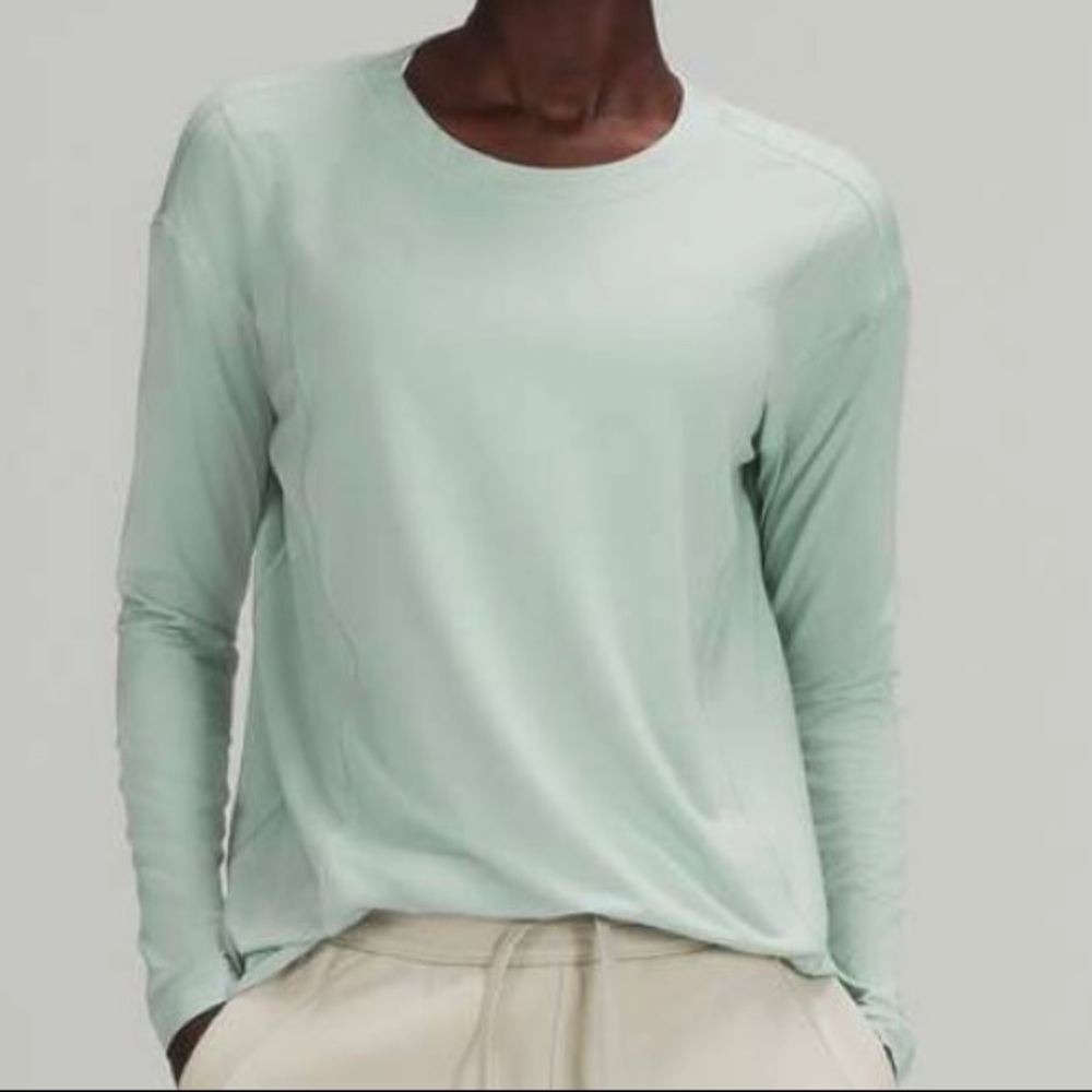 Lululemon modal pleated back long sleeve top